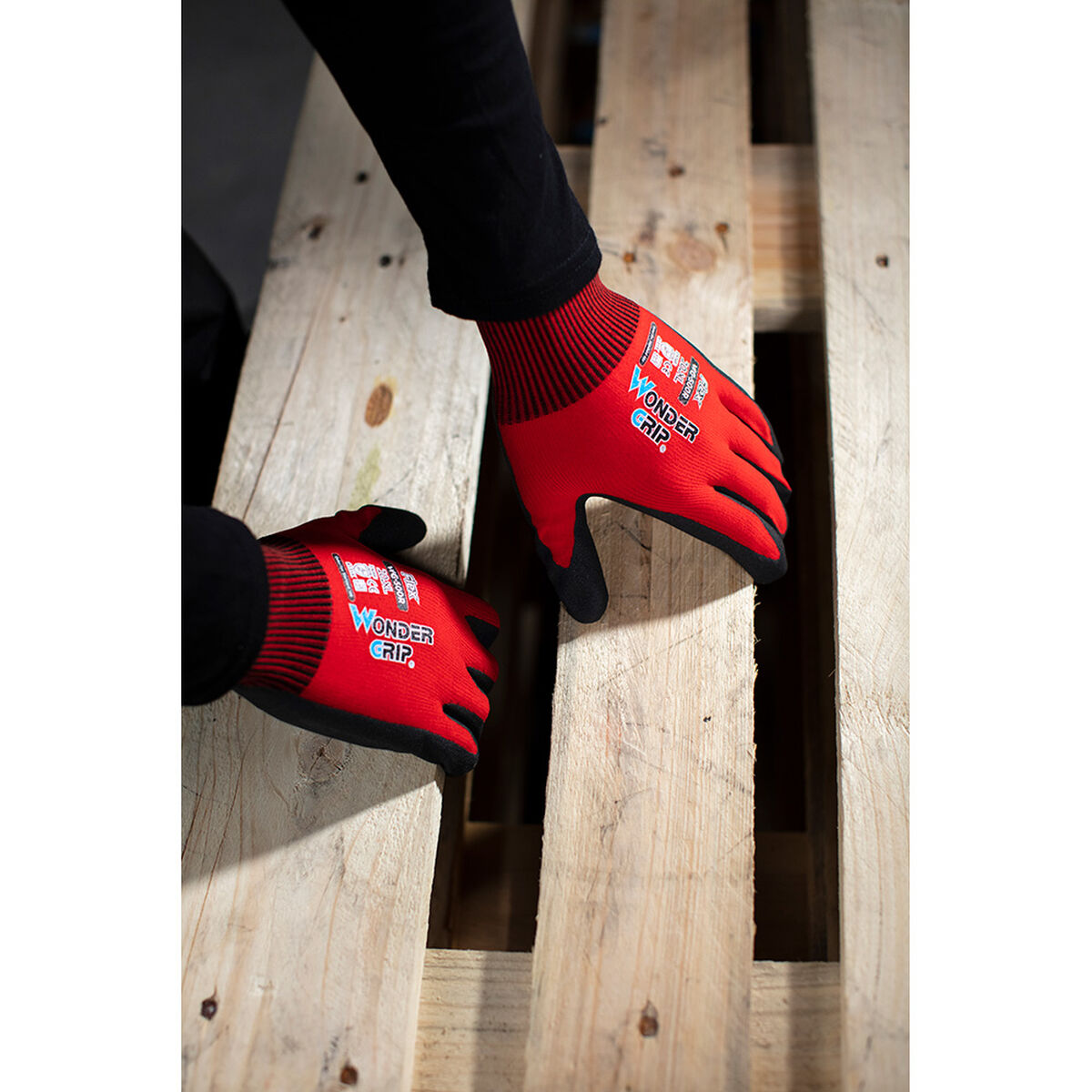 Arbeitshandschuhe Wonder Grip Rot Nitril