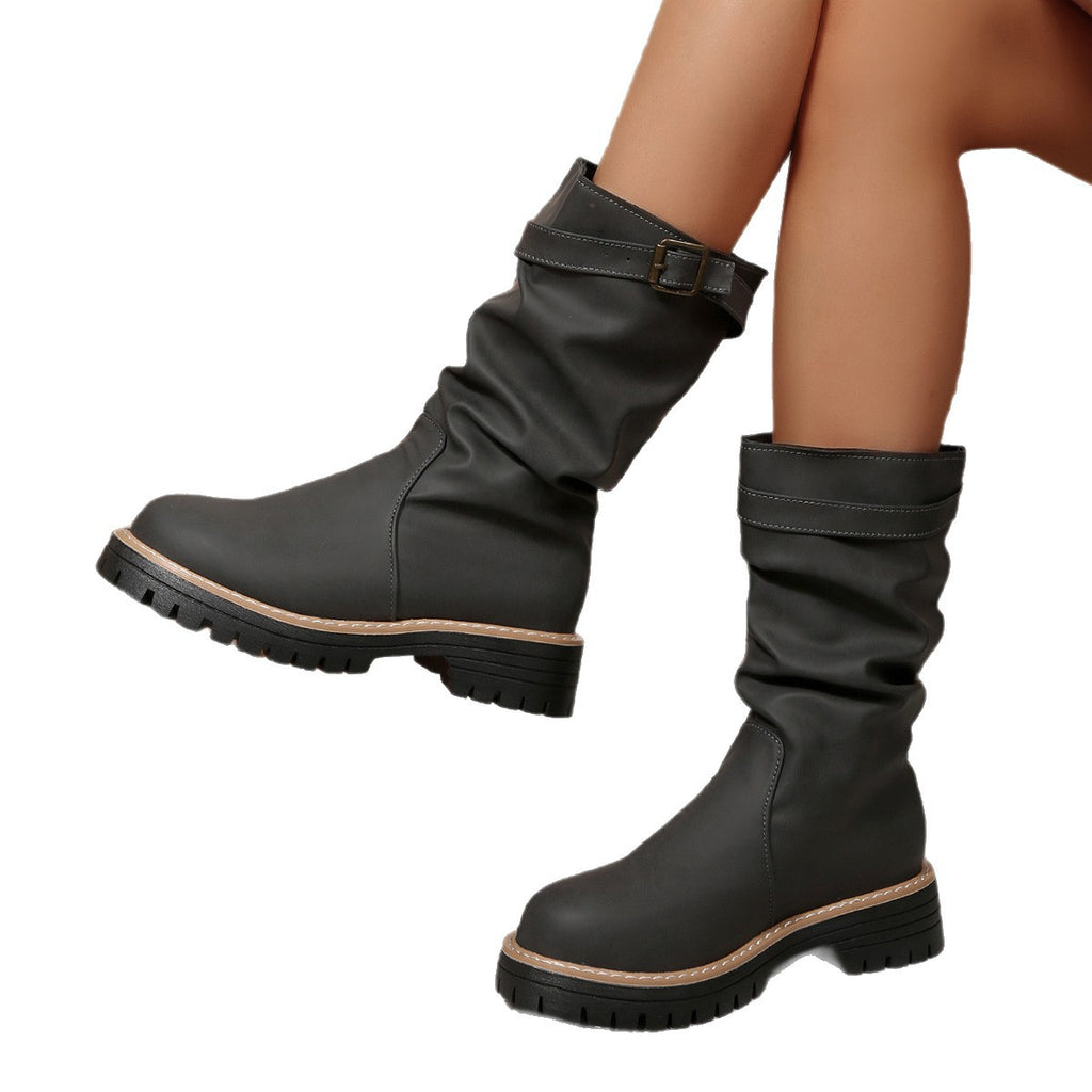 Overknee-Stiefel mit Fleecefutter für Herbst/Winter – Bild 4 | LuxeStyle
