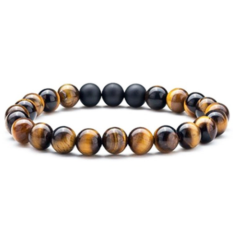 Tiger Eye Partnerarmbänder aus mattem Achat