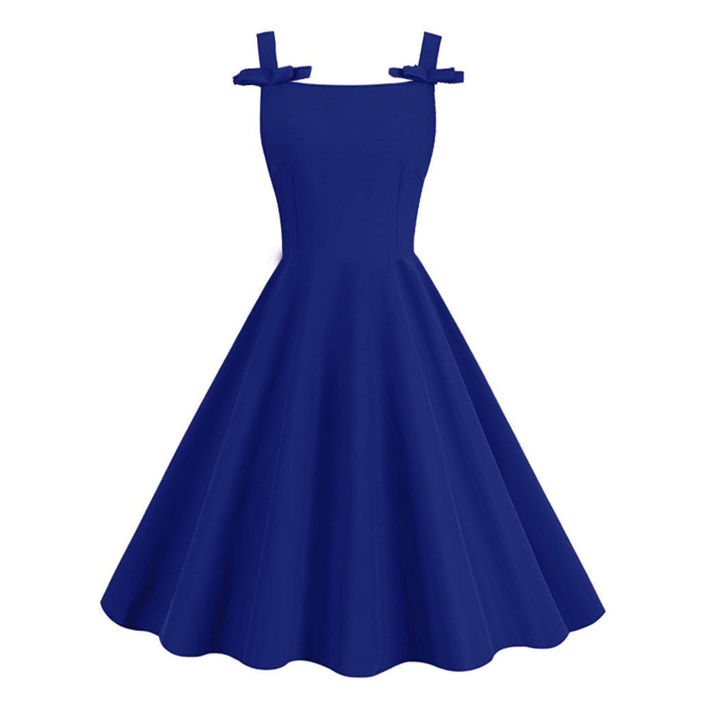 Audrey Hepburn-Stil Schleifen-Maxikleid – Bild 3 | LuxeStyle