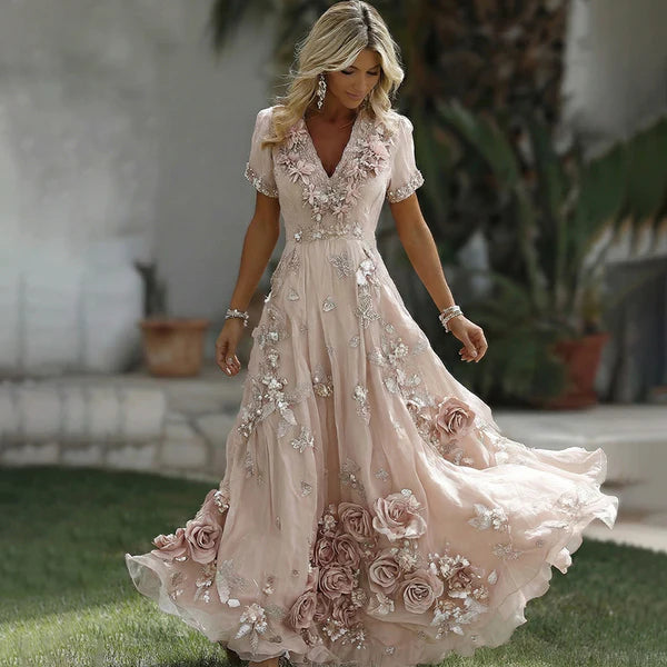 3D Digital Print Casual Damenkleid – Bild 2 | LuxeStyle