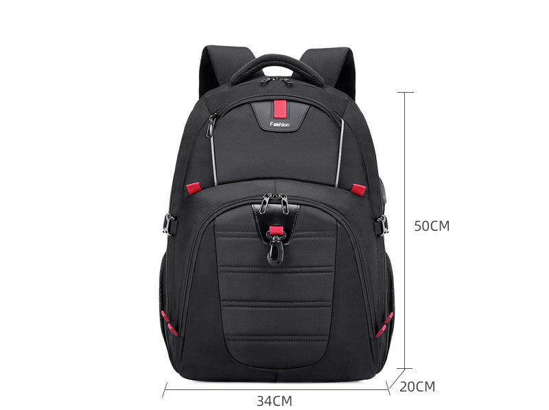 Oxford Stoff Rucksack mit Diebstahlschutz – Bild 2 | LuxeStyle