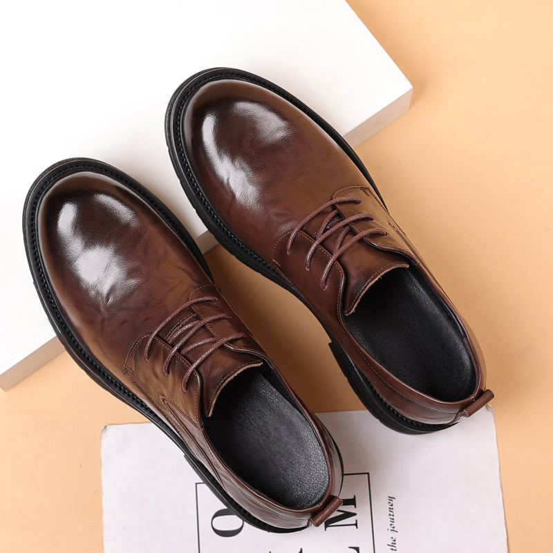 Herren Leder Business-Schuhe mit Schnürung
