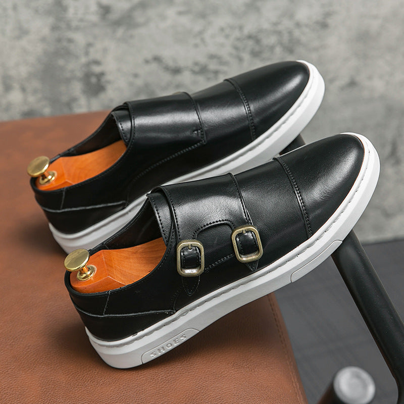 Herren Lederschuhe mit Schnalle – Bild 4 | LuxeStyle