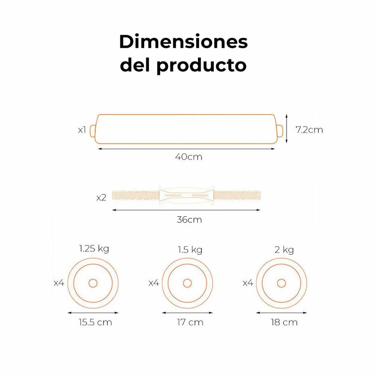 Hanteln Xiaomi 20 kg 20 kg Schwarz