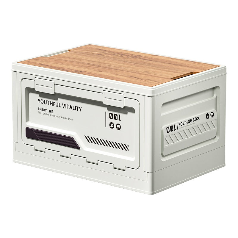 Camping-Storage-Box mit Holzdeckel