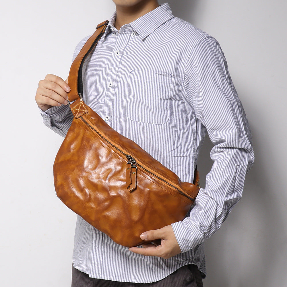 Retro Männer Crossbody Tasche mit Skullschnur – Bild 4 | LuxeStyle