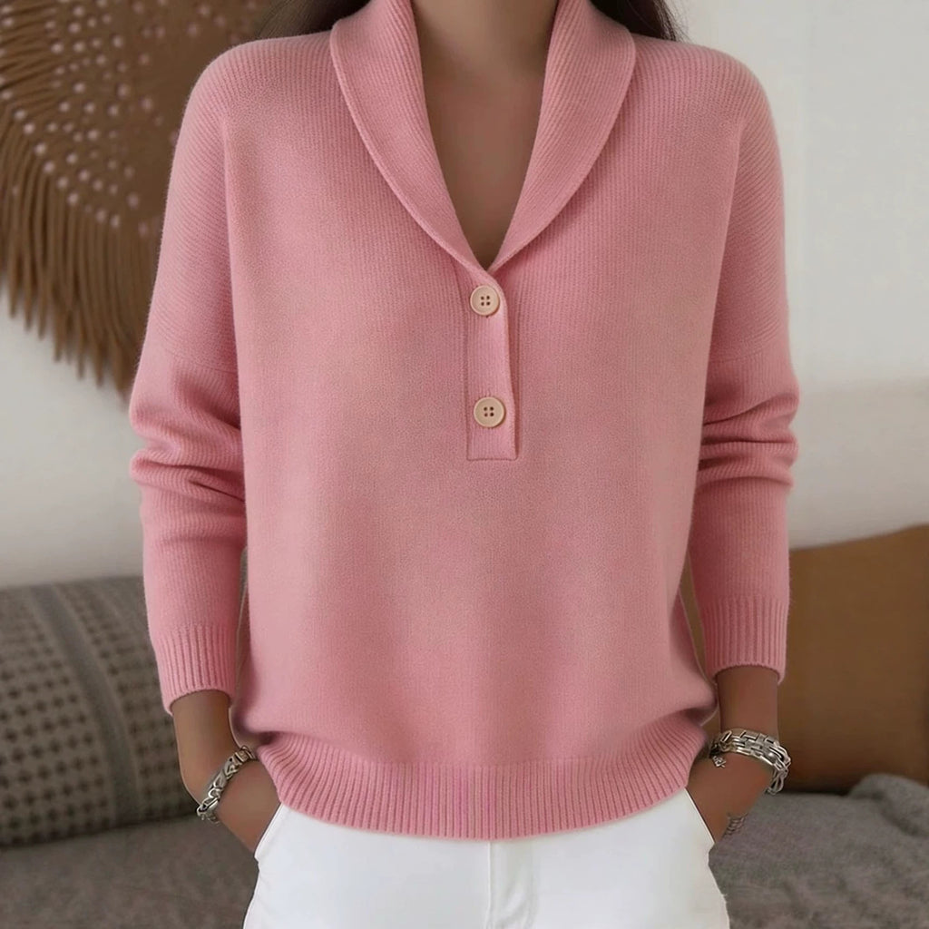 Polo-Rollkragenpullover für Damen