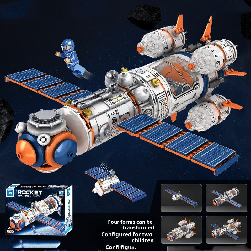 Weltraum-Rakete Bausteine Puzzle – Bild 6 | LuxeStyle