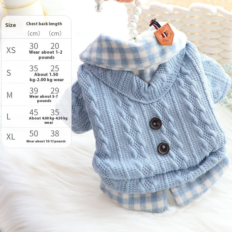 Hunde Pullover Zweiteiler Baumwolle Fleece – Bild 6 | LuxeStyle