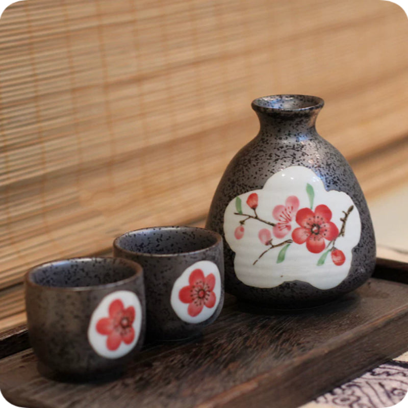 Japanisches Sake-Set aus Keramik