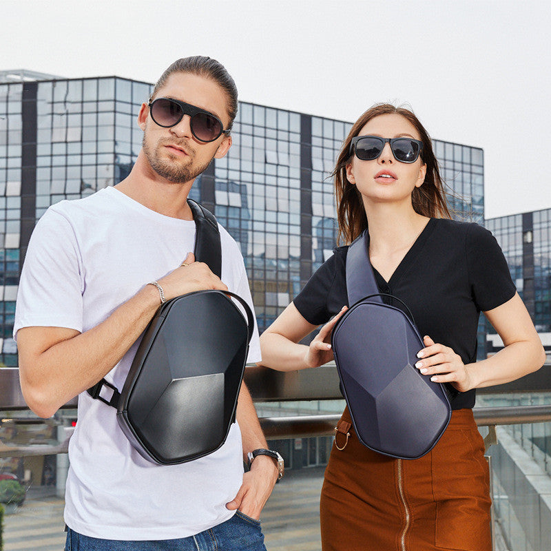 Brusttasche für Herren, rautenförmig – Bild 5 | LuxeStyle