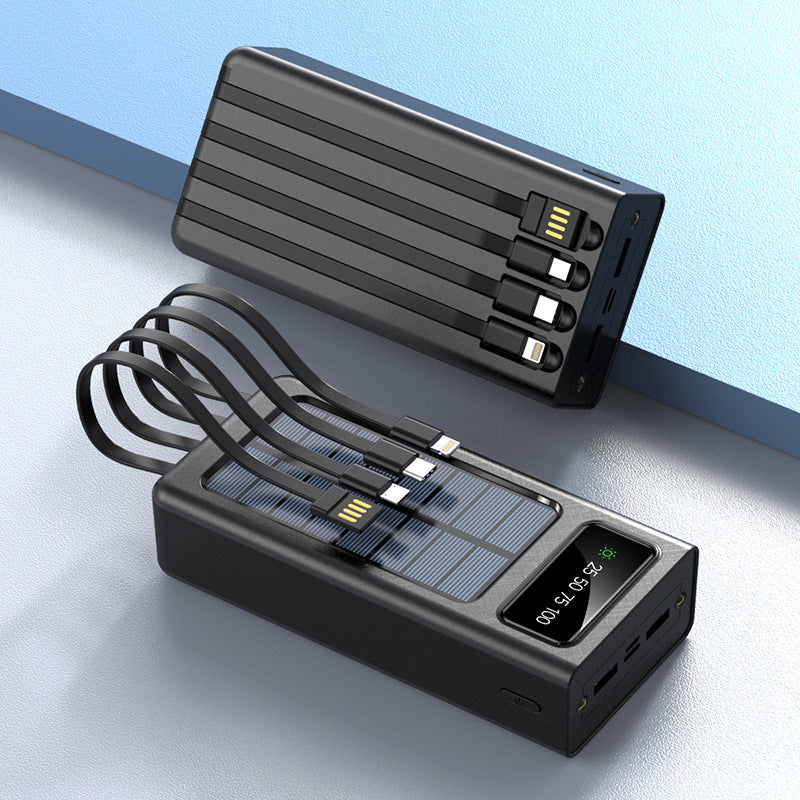Solar Powerbank mit Digitalanzeige