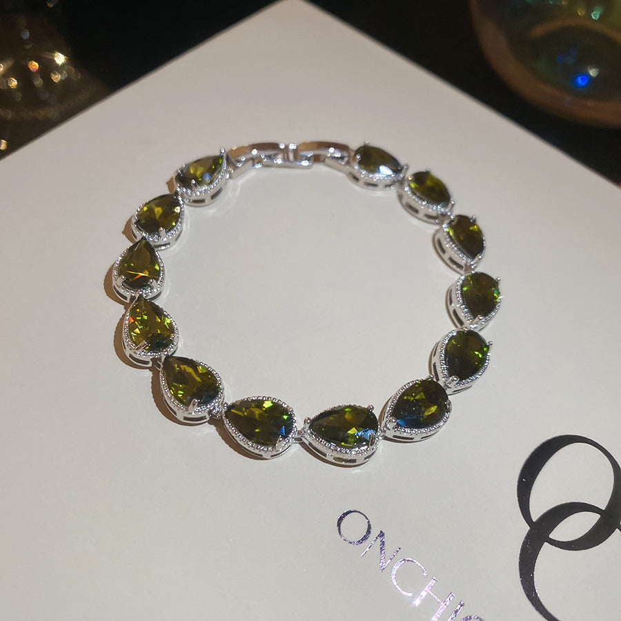 Vergoldetes Zirkonia Armband, geometrisch – Ref. CJ-2073318901276106753 – Ansicht 2