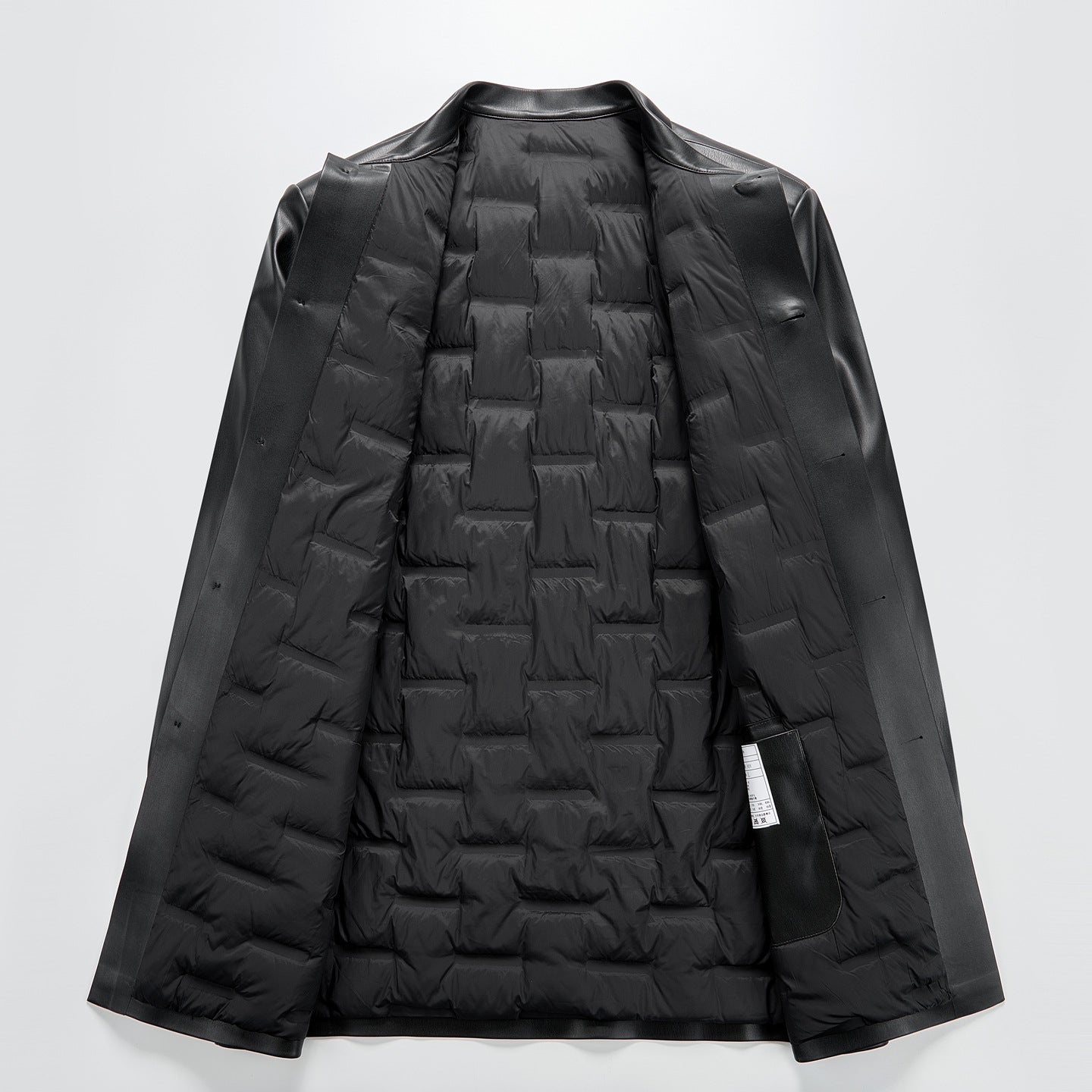 Lederjacke mit abnehmbarem Futter