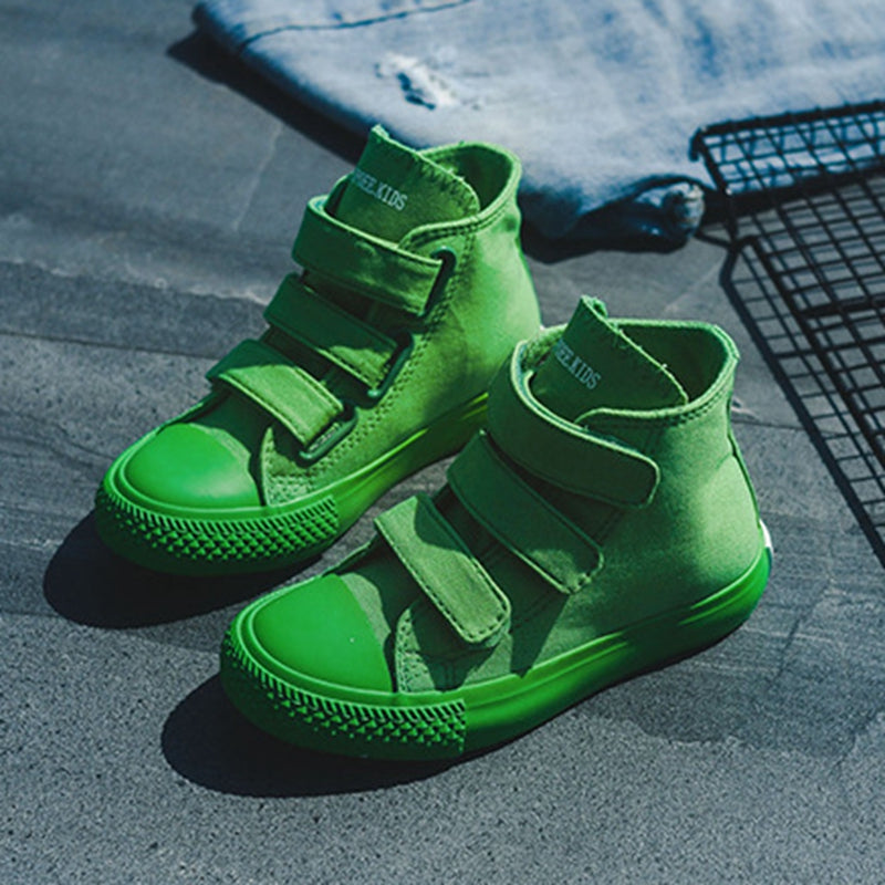 Kinder High-Top Canvas-Schuhe im Koreanischen Stil – Bild 3 | LuxeStyle