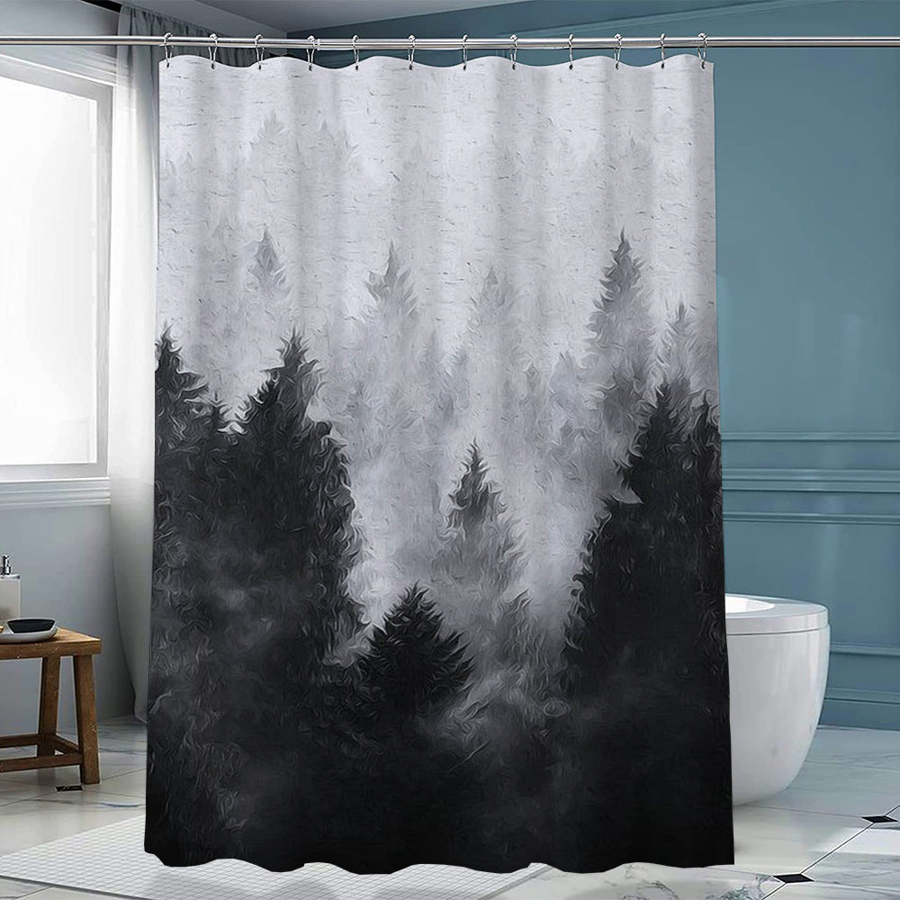 Duschvorhang Polyester mit Haken – Bild 8 | LuxeStyle