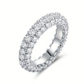 Minimalistischer Zirkon-Ring mit drei Steinen – Bild 7 | LuxeStyle