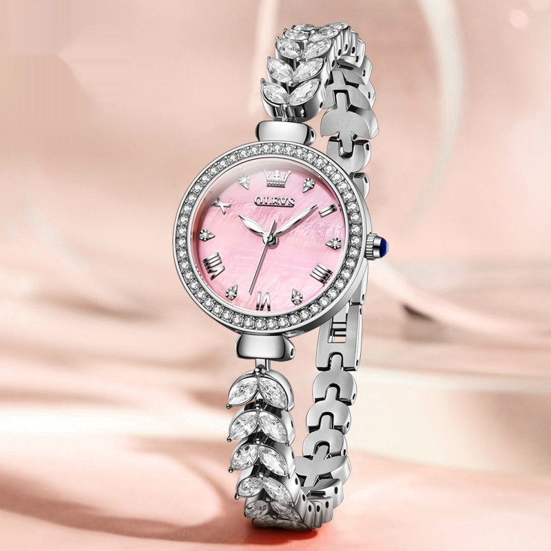 Elegante Quarz-Armbanduhr für Damen