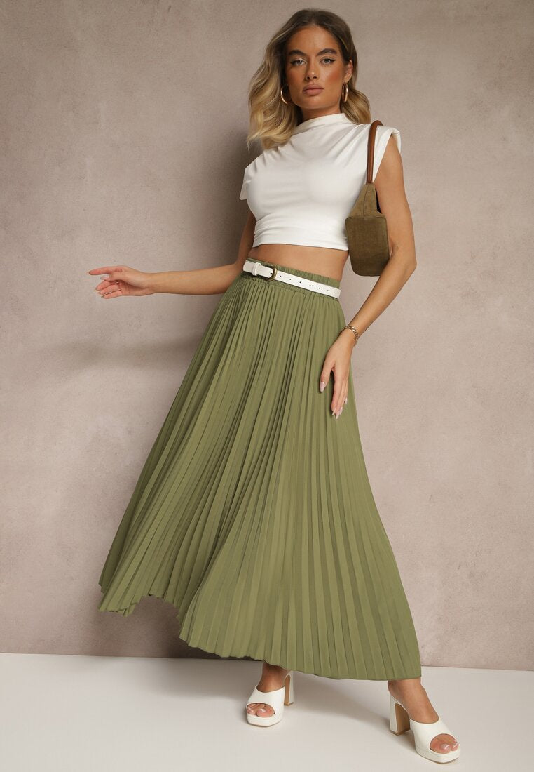Eleganter Plisseerock mit fliessendem Fall – Bild 6 | LuxeStyle