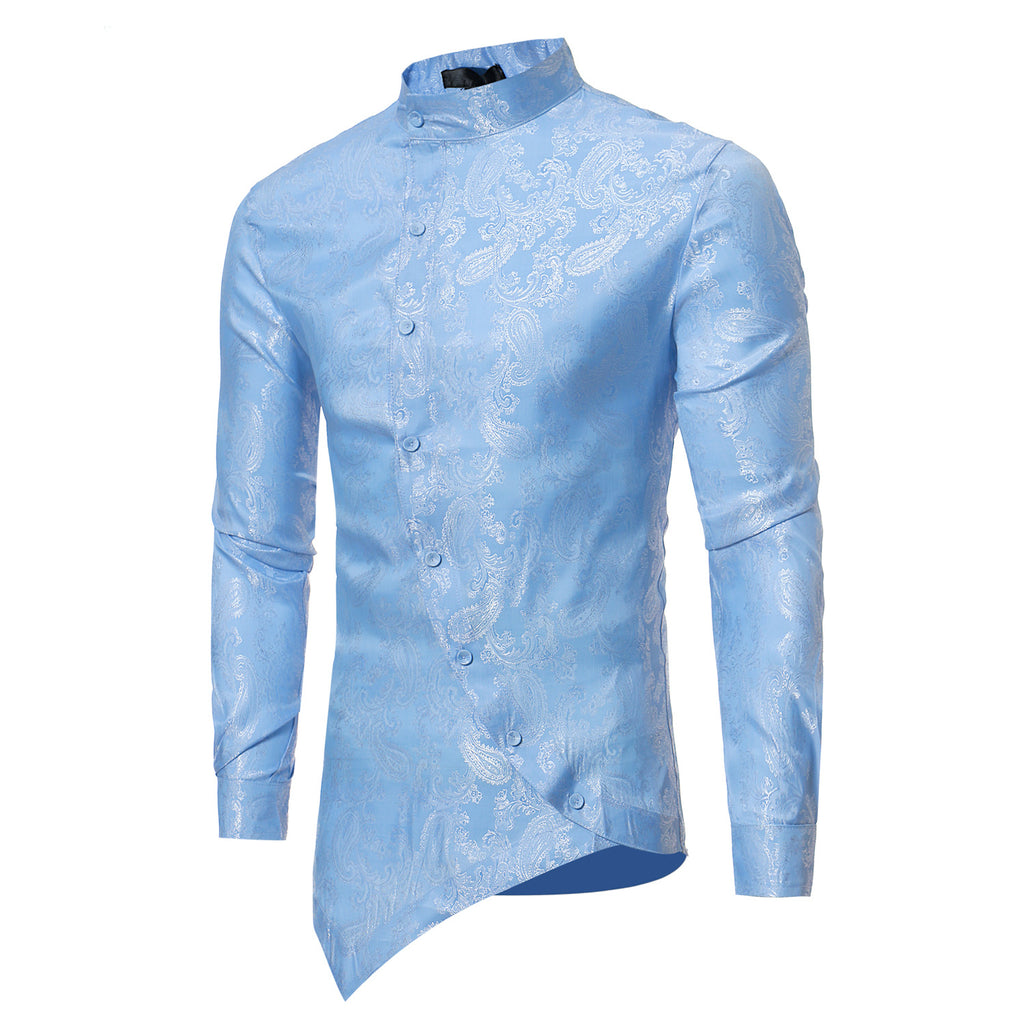 Langarmhemd mit unregelmässigem Saum – Bild 3 | LuxeStyle