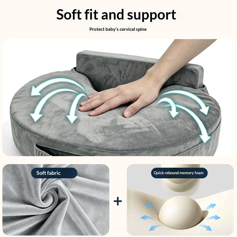 Mondförmiges Babykissen zum Sitzenlernen