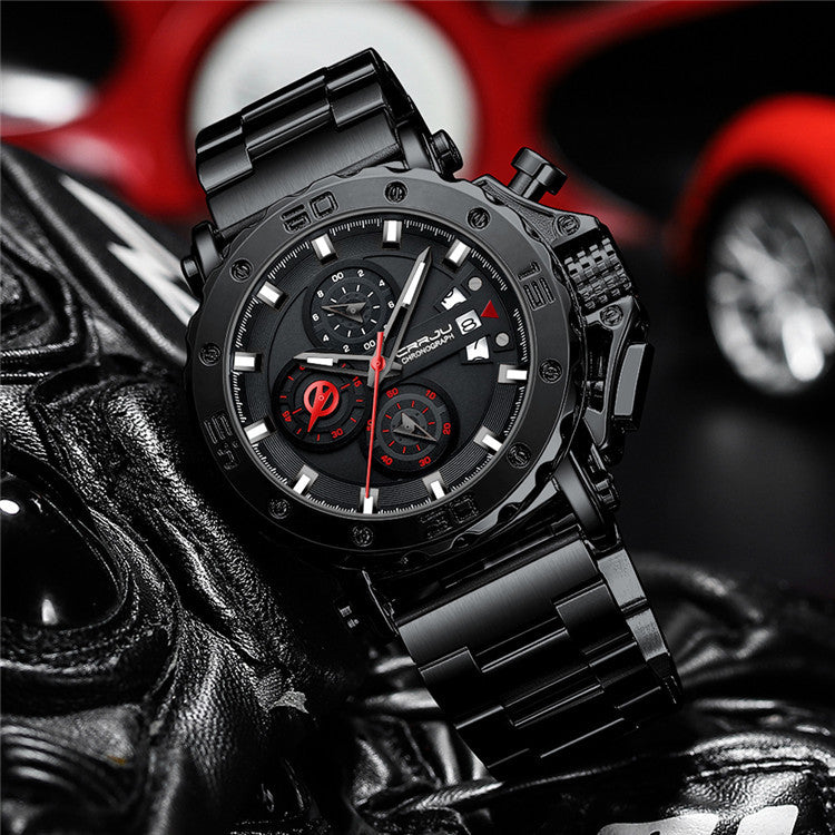 Herrenuhr mit Edelstahlarmband und grossem Zifferblatt | LuxeStyle