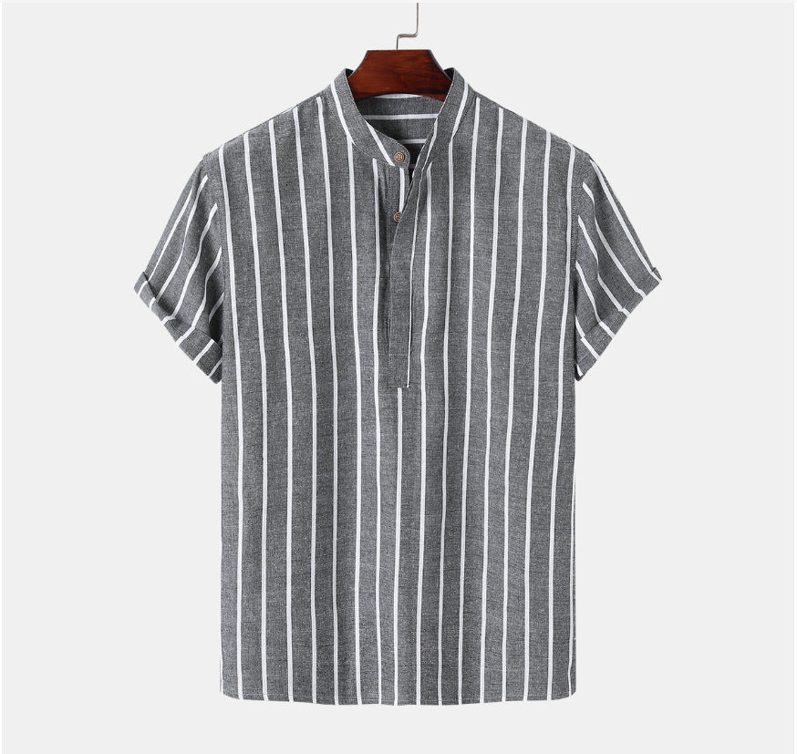 Bambus- und Leinen-Herrenshirt – Bild 2 | LuxeStyle