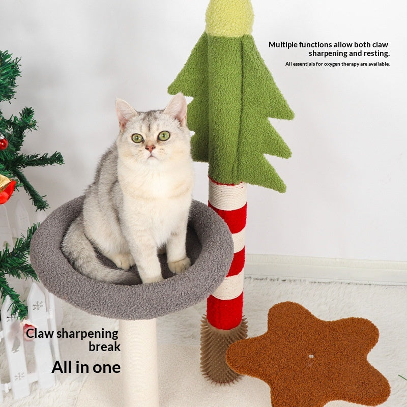 Weihnachtsbaum Katzen-Kratzbaum mit Sisal