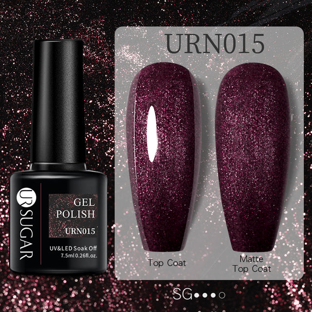 Farbgel Nagellack Schwarz Weiss Rot Glitzer Matt