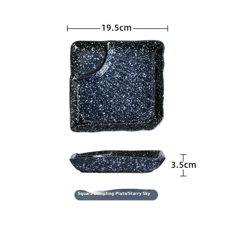 Keramik-Dampfnudelplatte 8,5" quadratisch – blau – Bild 2 | LuxeStyle