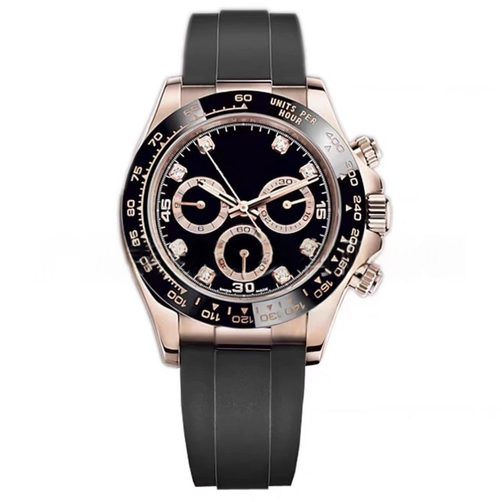Sportliche Herrenuhr mit Kautschukarmband