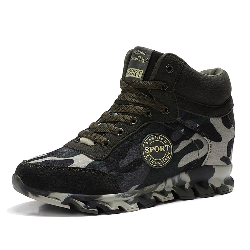 Trendige Camouflage Plateau-Sneakers für Damen
