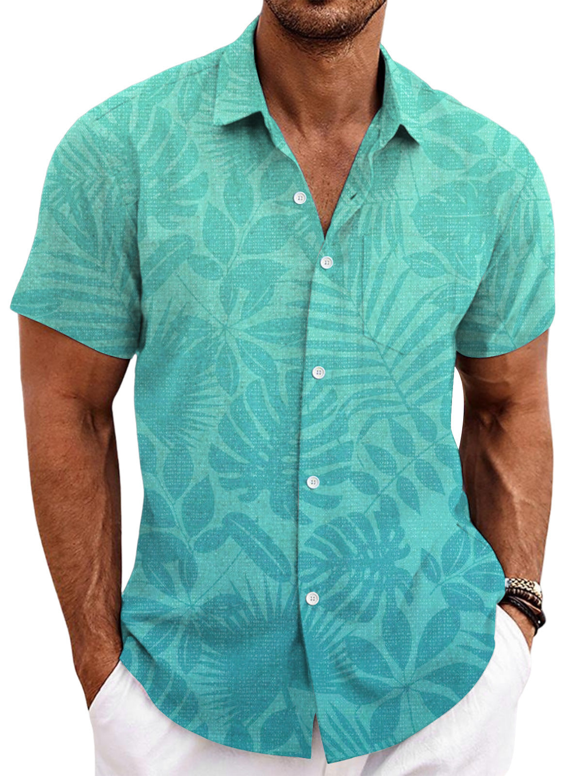 Kurzarm-Cardigan für Herren – Bild 3 | LuxeStyle