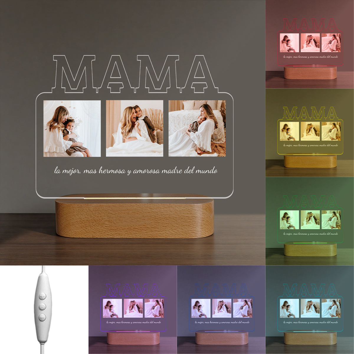 Foto-Nachtlicht mit personalisiertem Bild – Bild 6 | LuxeStyle