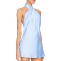 Trägerloses Neckholder-Kleid mit Kreuzrücken – Bild 8 | LuxeStyle