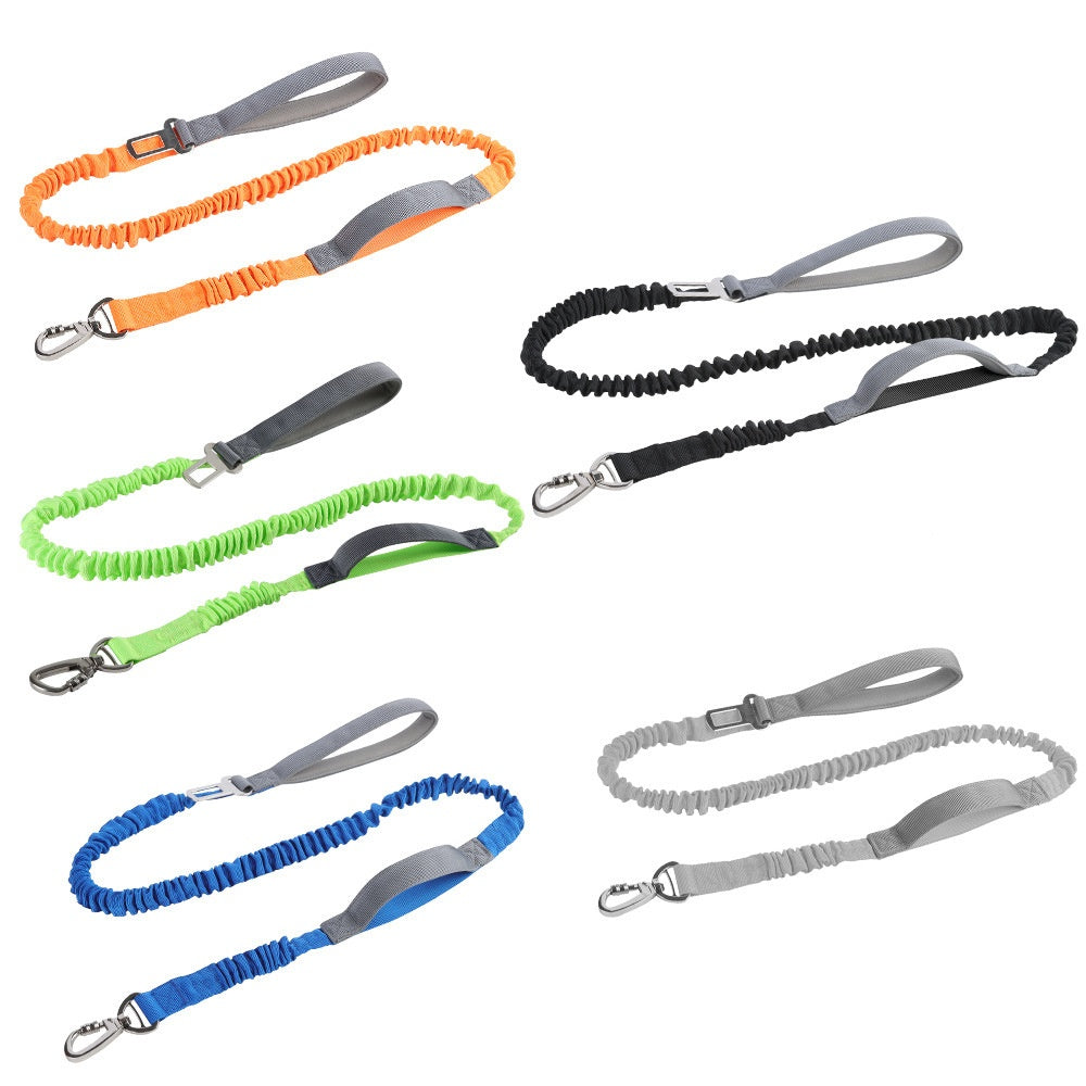 Reissfeste Outdoor-Hundeleine, reflektierend