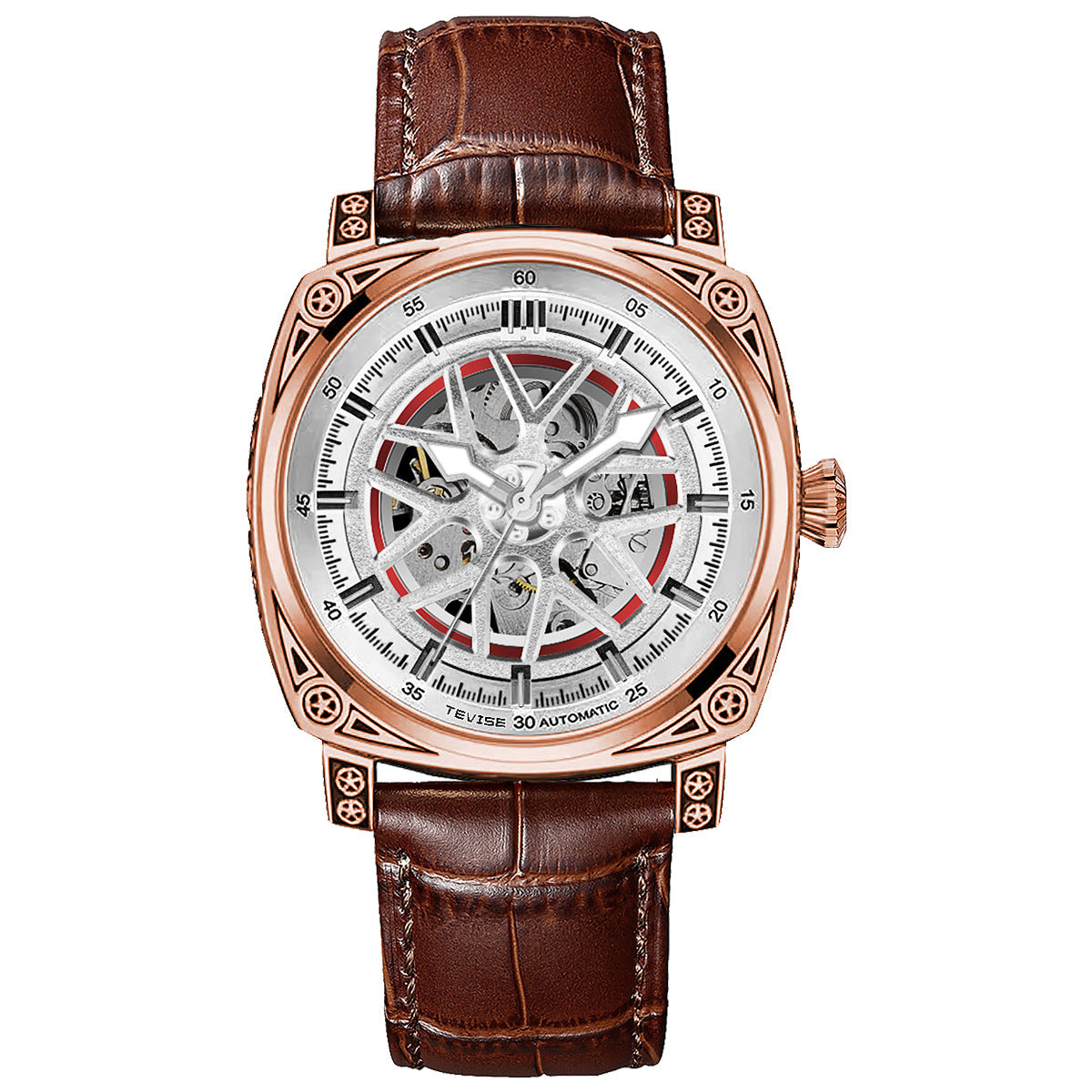 Herren Leder-Armband Automatik