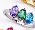 Geburtsstein-Ring mit Zirkonia