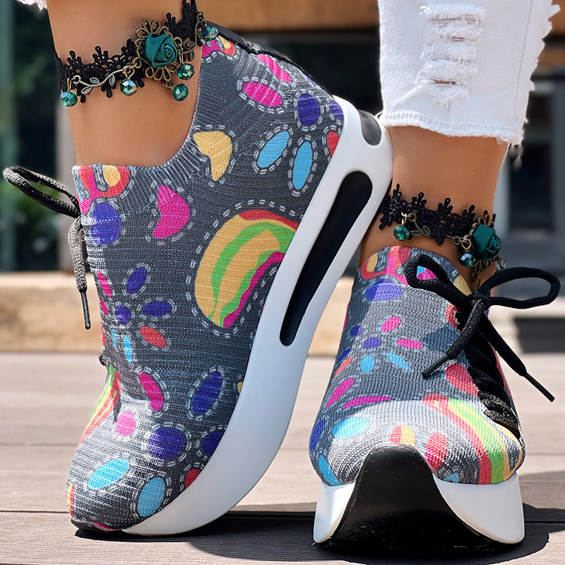 Bequeme Slip-On Sneaker mit Paisley-Print