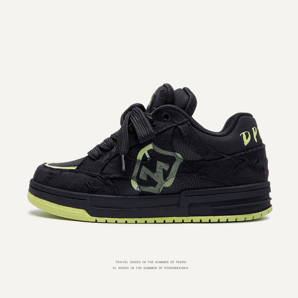 Kreative bedruckte All-Match Flach-Sneaker