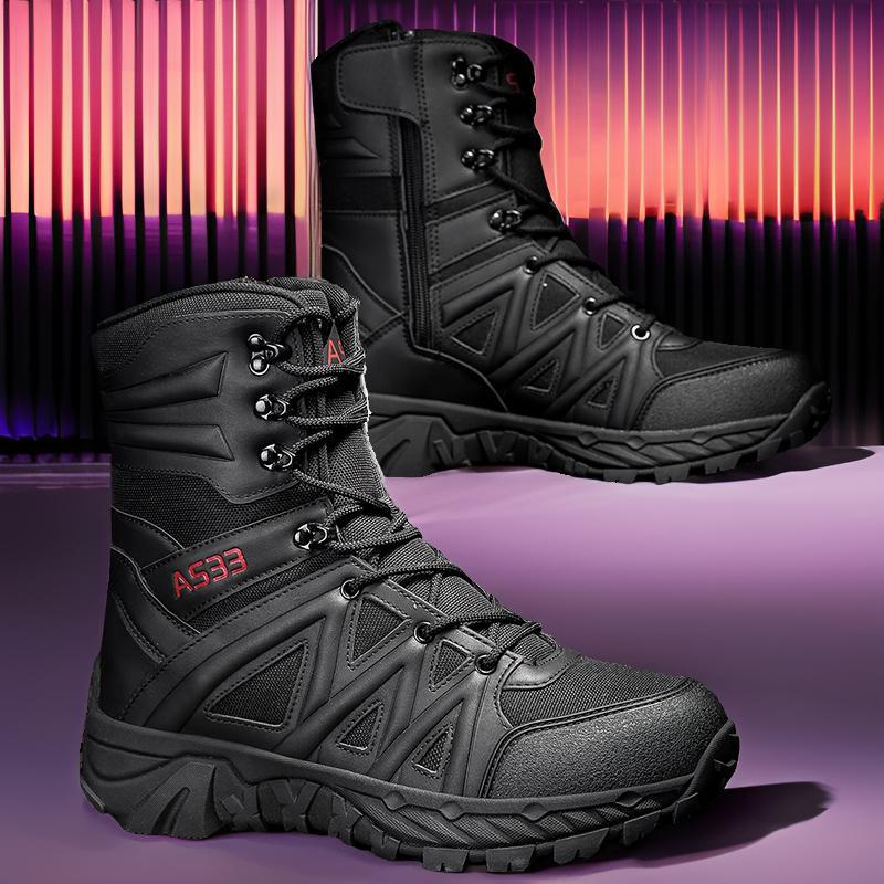 Atmungsaktive Lederhikingboots Outdoor & Arbeit