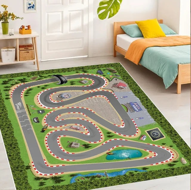 Offroad-Strecken Teppich für Kinderzimmer