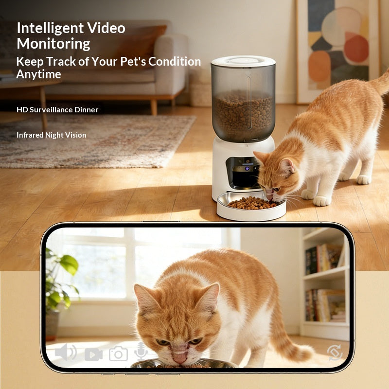 Intelligenter automatischer Katzen- und Hundefutterspender mit Kamera – Bild 8 | LuxeStyle
