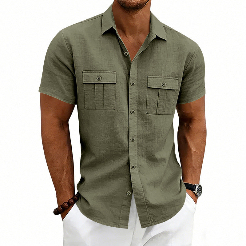 Casual Loose-fit T-Shirt mit zwei Taschen