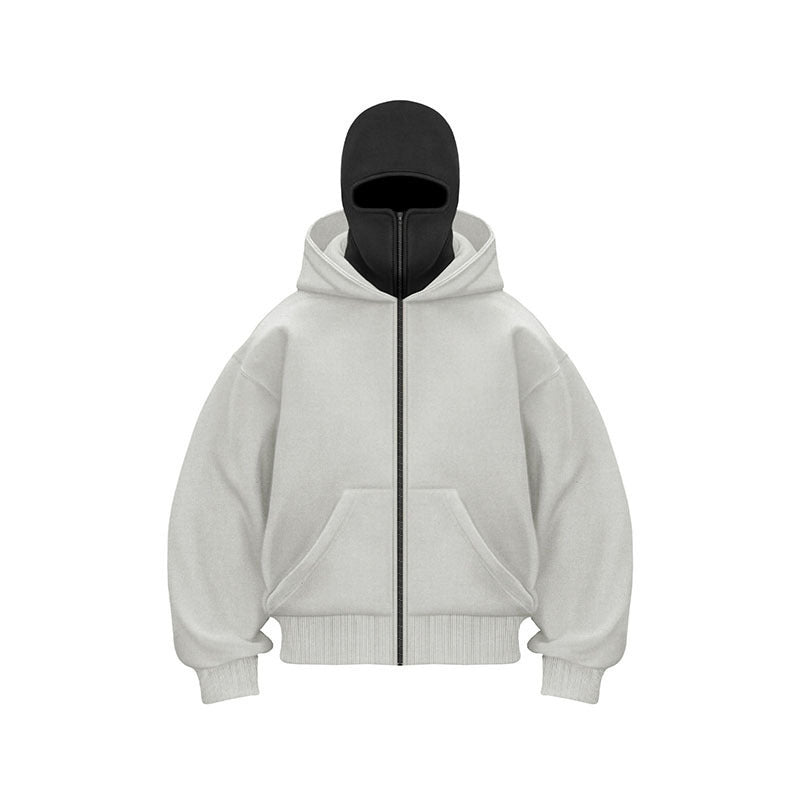 Unisex Kapuzenpullover mit Doppelreissverschluss