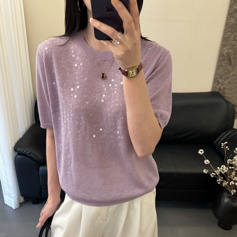 Leichtes Sommer-T-Shirt im Korean-Style