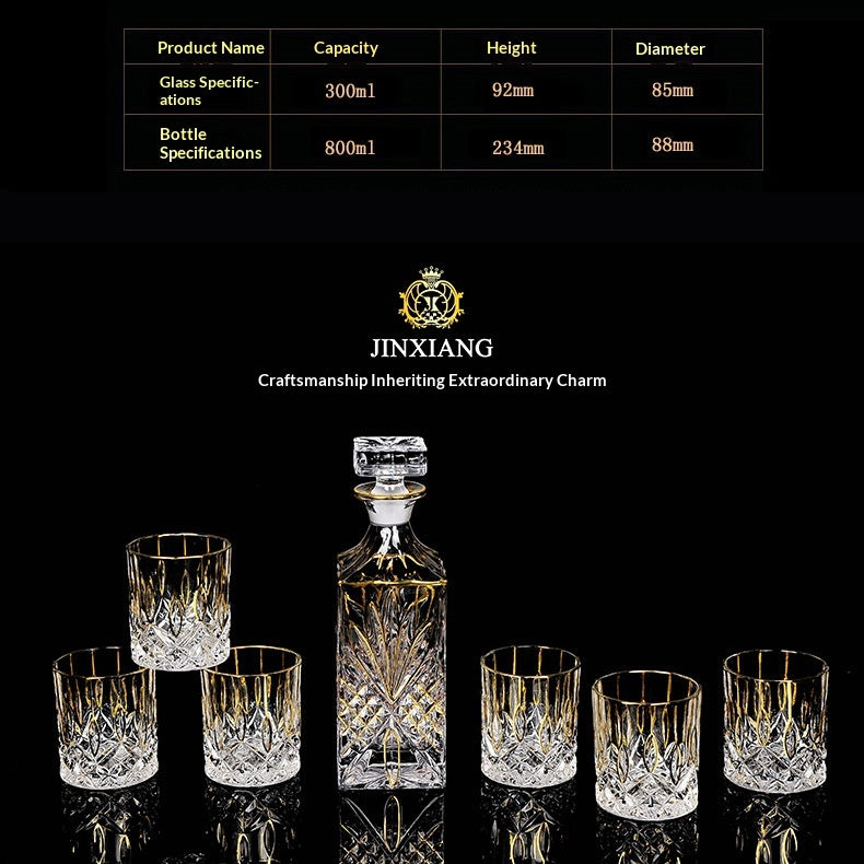Kristall Whiskey Tassen Set