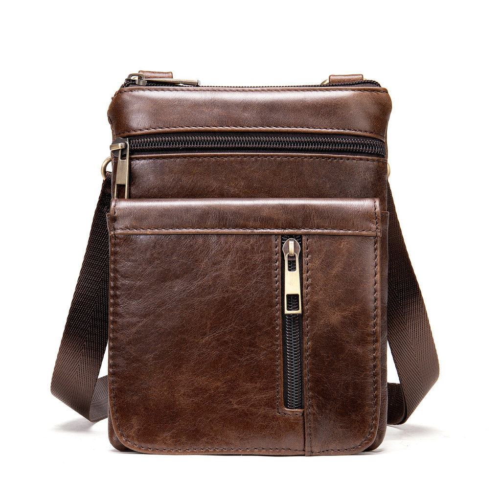 Männer Schultertasche aus Echtleder