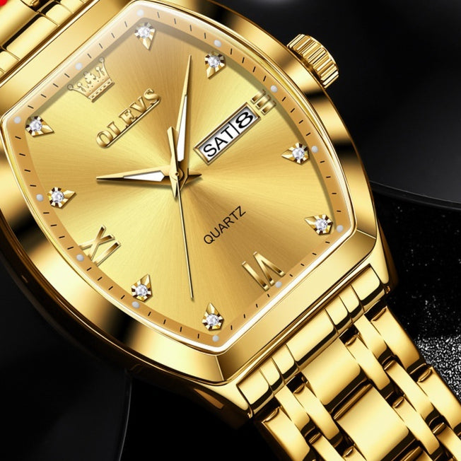 Quarz-Armbanduhr für Herren im Business-Stil